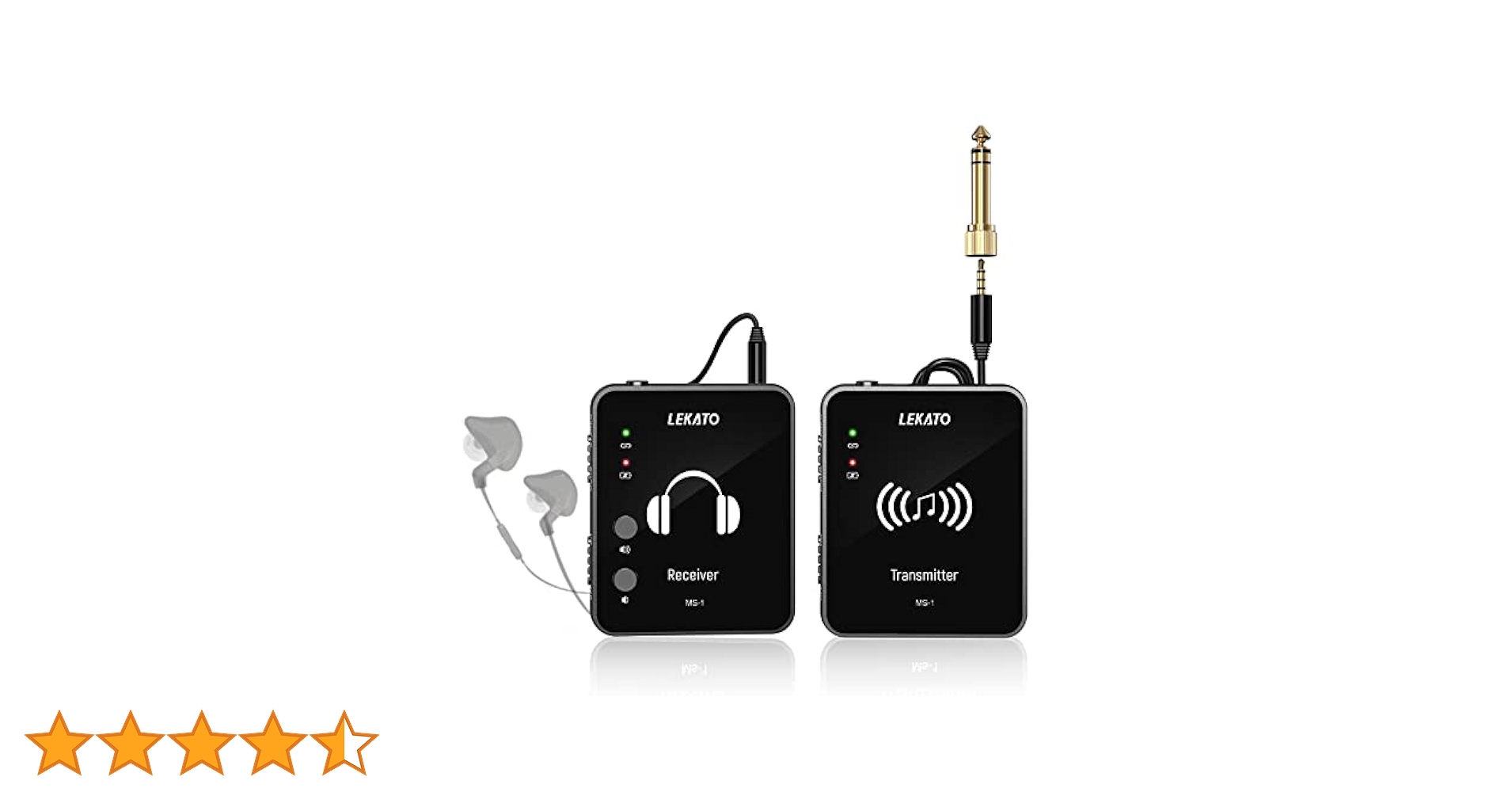 インイヤーモニター ワイヤレスシステム 送信機受信機 LEKATO MS-1 楽天市場】【8％OFFクーポン】LEKATO ワイヤレス インイヤー